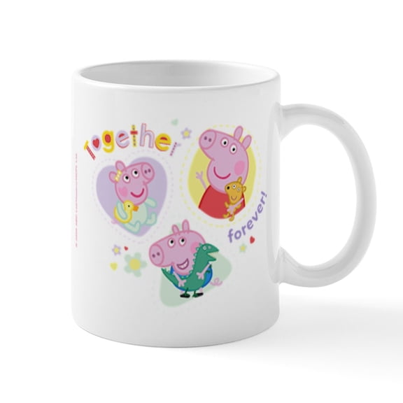 CafePress - Peppa Pig: Together Forever! - 11 oz Ceramic Mug - Novelty Coffee Tea Cup