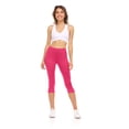 thumbnail image 2 of Sweet Hearts 3-Pack Capri Pants for Women- Elastic Waist Tummy Control Capris for Women Yoga Pants Women’s Capri Leggings Plus Size Clothing Made in USA, 2 of 5