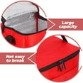 thumbnail image 3 of SHOWERORO Meal Prep Bag Cooler Bag Oxford Cloth Insulated For Outdoor Picnic 1Pcs, 3 of 6