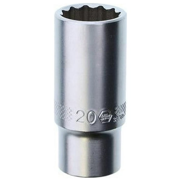 Wiha 33763 12 Point - 3/8" Drive Deep Socket 20.0 mm
