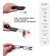 thumbnail image 3 of SKYOAK Ultra thin Lightweight Folding Reading Glasses Women Men TR90 Blue Light Blocking Anti UV/Eyestrain Foldable Compact Computer Readers Portable Unique Stretchable Slim Flat case Black +2.5, 3 of 6