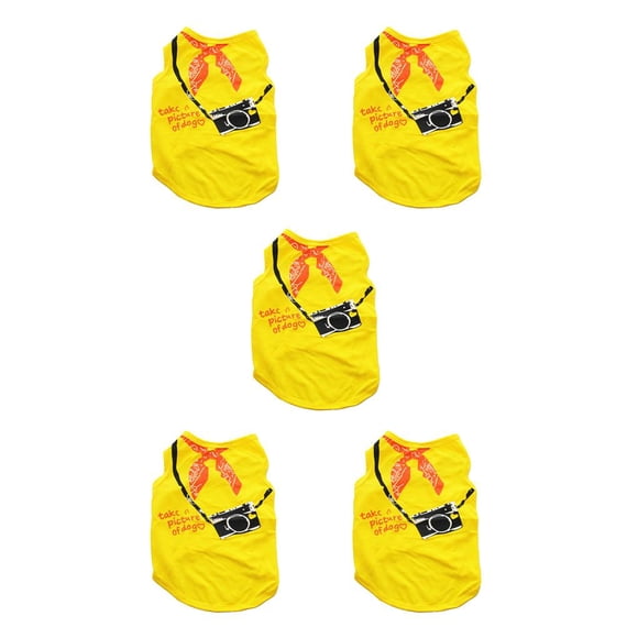 Camisa para mascotas Methold chaleco para perros Amarillo brillante XS