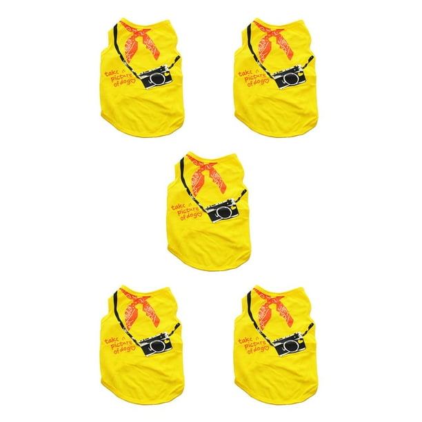 Camisa para mascotas Methold chaleco para perros Amarillo brillante XS
