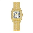 thumbnail image 6 of BS New Watch Chain Watch Card Diya Rome Full Diamond Small Square Watch Female, 6 of 6