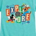 thumbnail image 3 of Disney - Mickey & Pluto - Explore Around You - Toddler & Youth Girls Short Sleeve Graphic T-Shirt, 3 of 5
