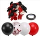 thumbnail image 3 of Globos Rojos y Negros, 67 Unidades de Globos de Reunión de Confeti Rojo, y Negro de 12 Pulgadas con Cintas para Cumpleaños, Bodas, 3 of 5