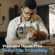 Wearable Bluetooth Speaker Clip-On Wireless Water-Resistant Mini Speaker