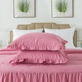 thumbnail image 2 of JML Ruffle skirt Bedspread Twin Size 3 Piece,Soft Microfiber Bed Skirt Coverlet 30" Long Drop, 2 of 6