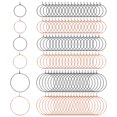thumbnail image 1 of Uxcell 120 Pcs Aros para Pendientes para Hacer Joyería, 20/25/35 Aros de Alambre Delgado para Suministros de Hacer Pendientes Chapados Ligeros O Anillos para DIY Locket de Oreja, Oro Rosa/Negro, 1 of 6