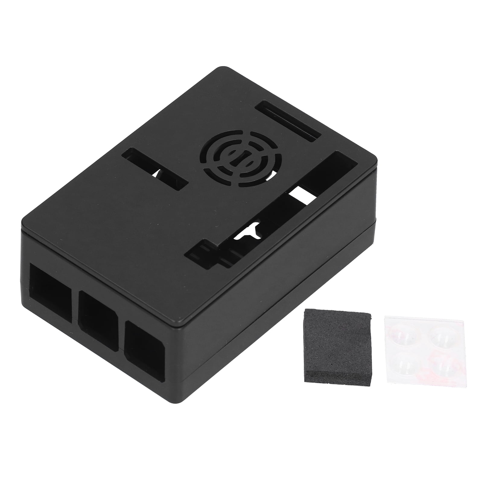 Custodia In ABS Black Per Raspberry Pi Model B+ E Raspberry Pi 2 Model B, Con Vents E Montaggio A Muro