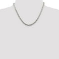 thumbnail image 4 of 925 Sterling Silver Byzantine Chain Styles Necklace 4 mm Fancy 18 inch, 4 of 4