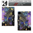 thumbnail image 2 of Allytechgroup Premium iPad Air 11 Case 2024, Apple iPad Air 11 Inch 2024 Case Cover with Auto Sleep Wake, Flip Cover & Stand Feature Tablet Case Cover for iPad Air 11", Butterfly, 2 of 8