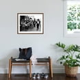 thumbnail image 3 of Art.com Parisians at a Sidewalk Cafe Photographic Print by Alfred Eisenstaedt, Brown Frame Wall Art, 29" x 23", 3 of 5
