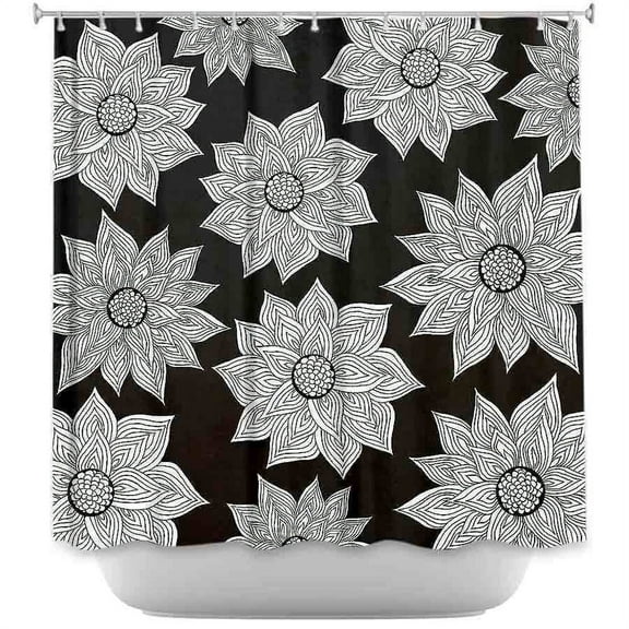 Shower Curtains - DiaNoche Designs - Elegant Floral