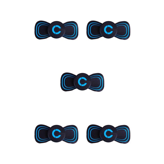 Maytalsory Small Cervical Massager Fitness Wireless Patch Unisex Battery Massage Device Arthritis Muscle Instrument 5.70*1.80cm 5Set