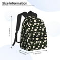 thumbnail image 4 of Haiem Daisy Lightweight Backpack for School, Classic Basic Water Resistant Casual Daypack for Travel with Bottle Side Pockets, 4 of 8