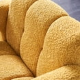 thumbnail image 3 of 31" Wide Chenille Accent Chair, Modern Boucle Upholstered Armchair with Backrest and Armrest, Single Sofa Chair with Solid Wood Frame, for Living Room/Reception/Bedroom, Yellow, 3 of 9