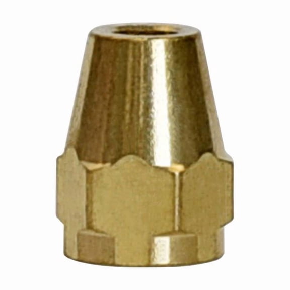 Home Plus 4016717 0.18 in. Flare Bin Yellow Brass Nut - Pack of 5