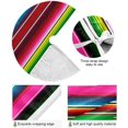 thumbnail image 2 of GZHJMY Mexican Serape Blanket Stripes Colorful Christmas Tree Skirt 36" Large Christmas Tree Mat Xmas Holiday Home Party Decor, 2 of 6
