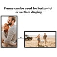 thumbnail image 3 of Americanflat 12x24 Picture Frame with Polished Plexiglass Streamline Collection Thin Border Wall - Black, 3 of 8