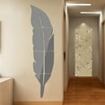 thumbnail image 6 of Plume 3D Mirror Wall Sticker home decor Living Room bedroom Art Home Decal Acrylic Sticker Mural Wall Decoration  2#, 6 of 9
