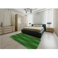 thumbnail image 5 of Ahgly Company Machine Washable Indoor Square Transitional Deep Emerald Green Area Rugs, 3' Square, 5 of 7