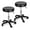 Black 2pcs, variant on HYYOPRolling Stools with Wheels PU Leather Adjustable Height Swivel Stools Chair for Salon Bar Tattoo Home Office Massage Medical Spa 350lb Weight Capacity