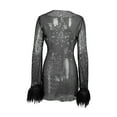 thumbnail image 4 of Ketyyh-chn99 Robe d'Invitée de Mariage Robes de Soirée pour Mariage Femme Mode Élégante Robe de Soirée pour Dames Noir,P, 4 of 5