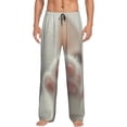 thumbnail image 2 of Lsque Raindrop Kitten Paw Print Men's Pajama Pants, Lounge Pant - Comfortable Home Wear,Elastic Waistband, Stylish Design-X-Large, 2 of 9