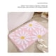 thumbnail image 3 of Bewildely Alfombra de baño de flores - Fuerte absorción de agua Textura Alfombras de baño de secado rápido Alfombra Piso Beige 40 * 60 cm Type2 NO2, 3 of 6
