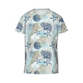 thumbnail image 4 of Wukai Algae Corals and Seashells Youth Unisex Short Sleeve T-Shirt for Boys, Girls, Teens, and Kids-Medium, 4 of 7