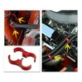 thumbnail image 3 of Unique Bargains 2pcs Car AN12 24mm Hose Separator Clamp Oil Line Brake Line Aluminum Alloy Fuel Line Bracket Red, 3 of 6