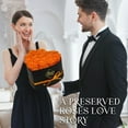thumbnail image 3 of GLAMOUR BOUTIQUE 16-Piece Forever Flowers Heart Shape Box - Preserved Roses, Immortal Roses That Last A Year - Eternal Rose Preserved Flowers for Delivery Prime Mothers Day & Valentines Day - Orange, 3 of 9