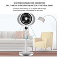thumbnail image 4 of Ventilador de circulación de aire Ventilador eléctrico doméstico Ventilador de escritorio para dormitorio de estudiantes Ventilador de piso Ajuste de 3 velocidades con panel táctil, 4 of 5