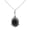 Black Onyx, variant on Solid 925 Sterling Silver Necklace For Women, Genuine Labradorite Cabochon Oval Gemstone Amazing Handmade Jewelry For Her