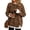 Brown #09, variant on Leopard Print Sweatshirts for Women Fake Layer Sweatshirts Crew Neck Long Sleeve cheetah print Top Casual Fall Pullover