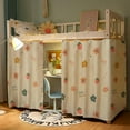 thumbnail image 3 of CAILDANL Students Dorm Bunk Bed Curtain Home Privacy Bed Shading Curtain Net Bed Cloth Dustproof Blackout Bed Canopy Bedding Curtain Students Dormitory Tent Lightproof Cloth Curtain, 3 of 8