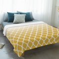 thumbnail image 4 of Yellow Ombre Stripe Blanket Soft Cozy Warm Throw Blanket for Couch, Plush Fuzzy Flannel Fleece Blankets for Sofa, Modern Abstract Art Gradient Striped Bed Blankets Lightweight Gifts for Men, 50"x80", 4 of 9