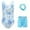 k-790Blue1596, variant on Toddler Girls 3 Piece Gymnastics Outfit Sets Long Sleeve Ballet Tutu With Dance Shorts And Headband For Kids Athletic Dancewear Performance Leotard Apparel Cartoon Fashionable Clothes Sets