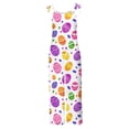 thumbnail image 4 of Haivin Women's Easter Print Cotton-Linen Blend Overalls with Adjustable Straps, Loose-Fit Wide-Leg and Pockets for Casual Daily and Spring Wear, 4 of 5