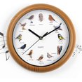 thumbnail image 1 of Reloj de pared ACTIVE con pájaros cantando Marco de madera 25 x 4 cm, 1 of 4