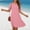 A267 Pink, variant on Women's Casual Summer Dress Short Sleeve Crewneck A-Line Midi Dress Eyelet Lace Hollow Out Detail Loose Fit Flattering Tunic Dress Daily Wear Party Apparel
