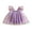 Purple, variant on Baby Girls Romper Dress 1 3 6 9 12 18 Months Infant Girls Sleeveless Square Neck Mesh Flower Butterfly Embroidery Romper Dress Newborn Girls Princess Photo Shoot Outfits