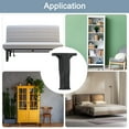 thumbnail image 6 of Uxcell 2 pack Adjustable Bed Frame Support Legs, 4 inch Bed Center Slat Support Leg, 6 of 6