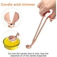 thumbnail image 6 of Plutput Stainless Steel Candle Wick Trimmer Snuffer, Rose Gold, 6 of 6