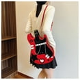 thumbnail image 3 of PALIFEUR Household Essentials Guitar Shaped Bag Backpack Patent Leather Ladies Mini Backpack Sewing Thread Purse For Women Ladies Small Size, 3 of 4