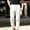 #0296-White, variant on Men Corduroy Patchwork Drawstring Jogger Pants Elastic Waist Daily Casual Bottoms Black S Gift