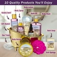 thumbnail image 2 of Aqua Elegante Bath Gift Basket For Women - Luxury Body Care Set With Lavender & Chamomile, 2 of 10