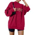 thumbnail image 1 of Sudaderas casuales para mujer Pullover Tops Camisas de manga larga XBTCLXEBCO T XXL,Rojo, 1 of 6
