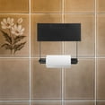 thumbnail image 4 of OUNONA 2Pcs Spring Loaded Toilet Paper Holder Replacement Rods Plastic Black Roller for Bathroom, 4 of 8